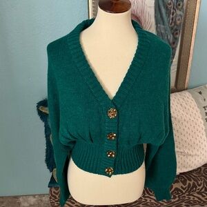 FARM Rio Knit Cardigan - Emerald